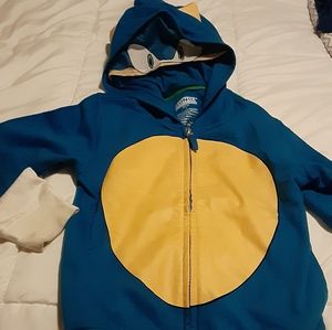 Sonic size 7 sweater with hoodie